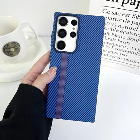 Coque motif en fibre de carbone pour Samsung