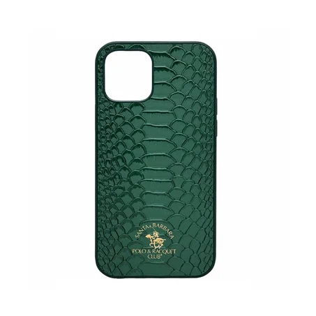 iPhone 12 Pro Max - Santa Barbara Genuine Leather Case KNIGHT Series (GREEN)