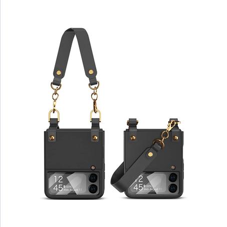 Ultra Thin Hard PC Full Protective with Wrist Strap Z Flip