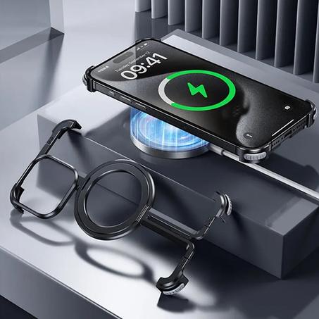 Luxury Magsafe Metal Frameless Aluminum iPhone Case