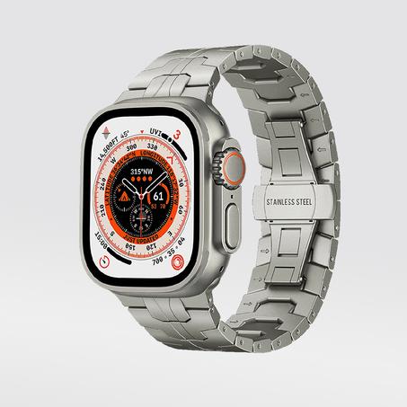 Titanium Stainless Steel  Apple Watch Metal Strap