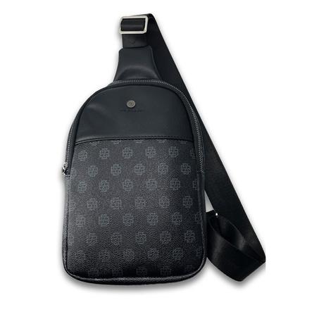 Zuckbear Gerald Series Leather Shoulder Bag - Black