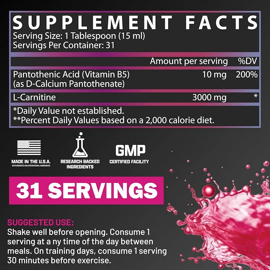 L-Carnitine Liquid 3000 – Applied Nutrition