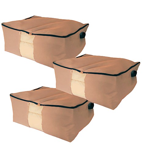 Pack de 3 Sacs de Rangement Big Bag - gris
