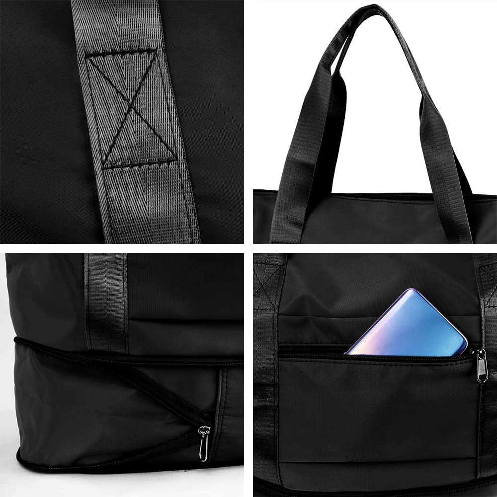 Sac de voyage pliable de grande capacité Sac fourre-tout Bordeaux