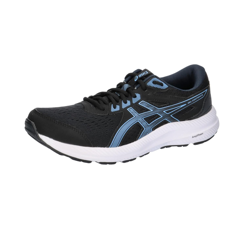 Asics GEL-Contend 8 Black Blue Bliss – Premium Comfort Running Shoes | M-Square Algeria