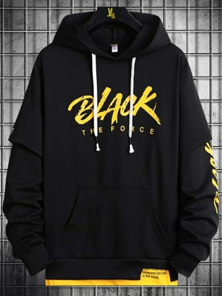 Sweat à Capuchon - Hoodie Noir BLACK THE FORCE MODEL 2023