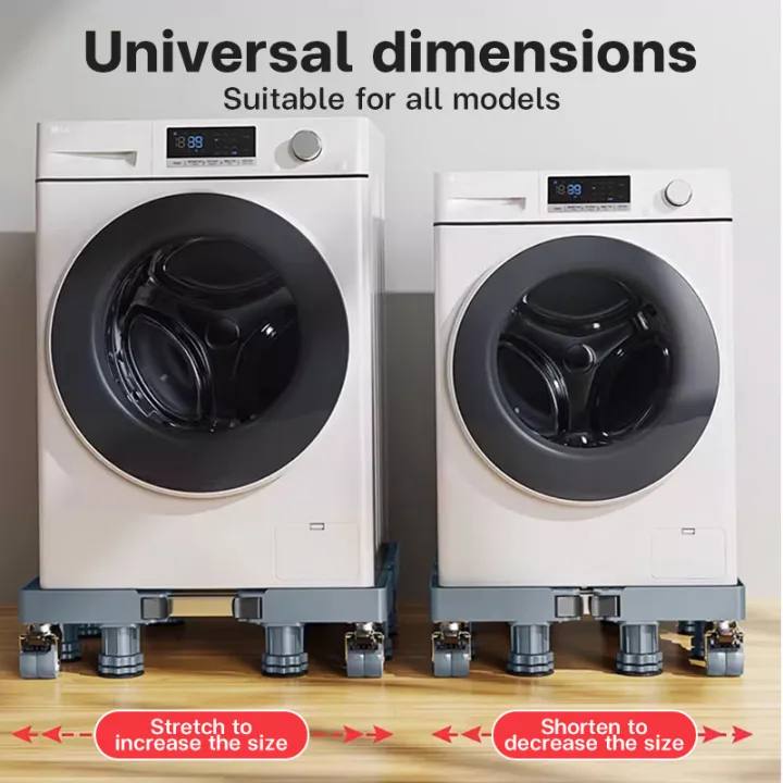 منصة دعم احترافية للغسالات والتلاجات – صامتة ومضادة للانزلاق