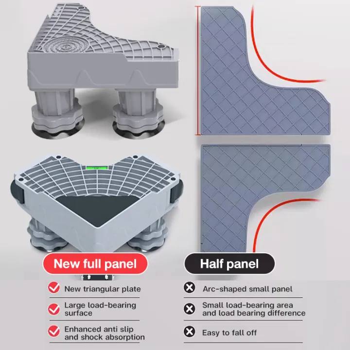 منصة دعم احترافية للغسالات والتلاجات – صامتة ومضادة للانزلاق