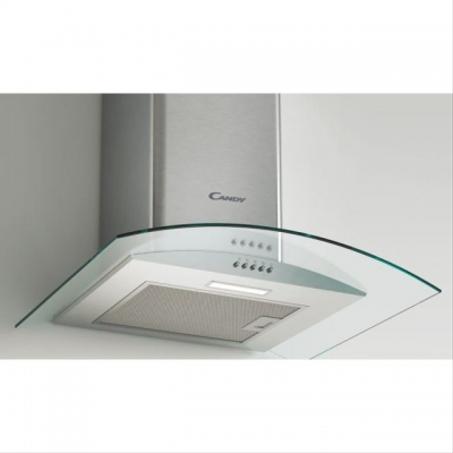 HOTTE CANDY CHEMINEE GLASSE INOX 60 CM 550m3/H - CGM64/1X