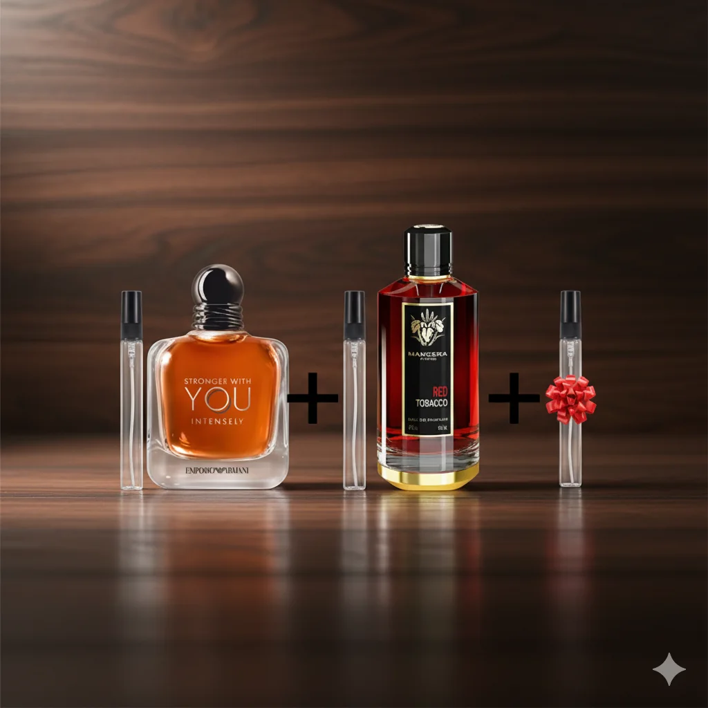 10ml stronger with you intensely+ 10ml red tobacco + 10ml gratuite