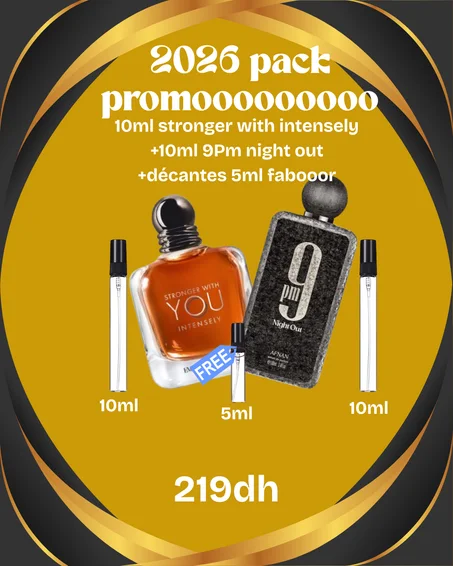pack 10ml you + 10ml 9pm night out+5ml gratuite