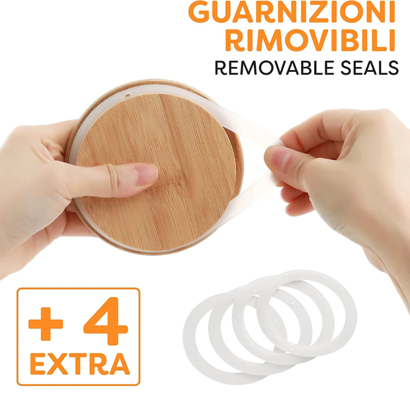 Bocaux en Verre pour Spaghetti, Pates Hermetique avec Couvercle