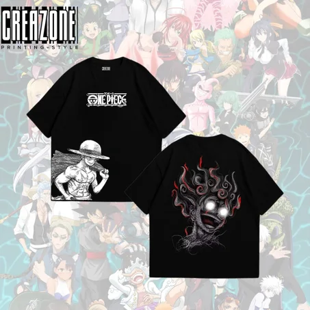 One Piece تيشورت أنمي  – لوفي Gear 5 ⚡🔥 ستايل أسطوري