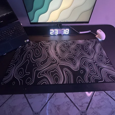 Mousepad Topographic Black