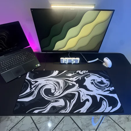 Mousepad strata liquid white