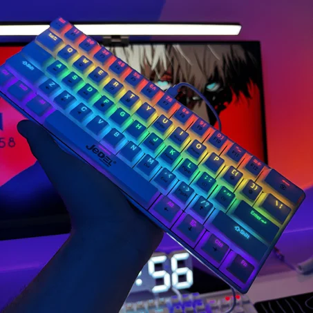 Mechanical keyboard JEDEL KL69 rgb RED SWITCHES