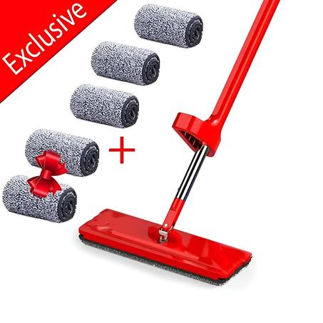 ممسحة المنزل القابلة للعصر التلقائي. أفضل خيار مع خمسة منشفات إضافية