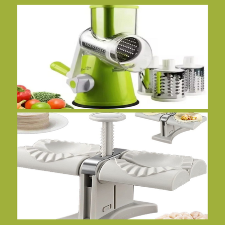 باك قطاعة يدوية و آلة لصنع الفطائر