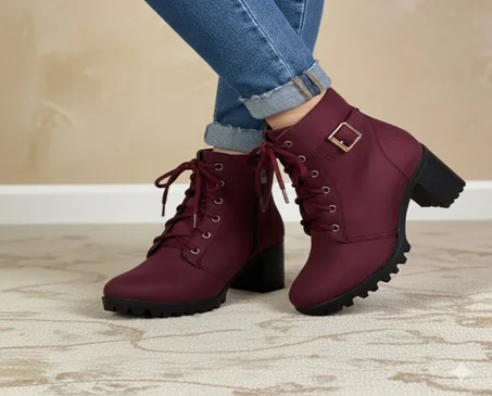 بوت نسائي أنيق بكعب مريح