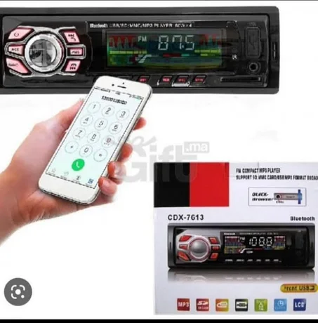 Poste Radio Cdx راديو السيارة بلوتوث CDX- 7613BT SCREEN LCD- SD بطاقة -FM-AUX-MP3 / WMA / FLAC ل USB