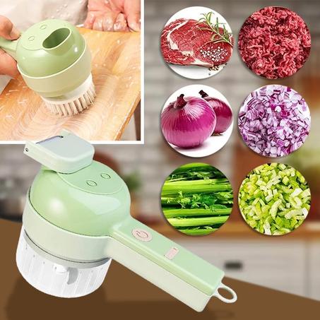 🛒 المفرمة الكهربائية 4 في 1 متعددة الوظائف – أداة المطبخ الذكية! 🌟