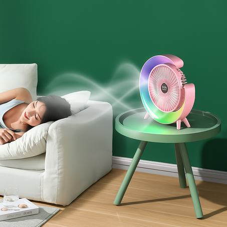 ✨  مروحة مكتبية ملونة - الأناقة والانتعاش في جهاز واحد! 🌬️