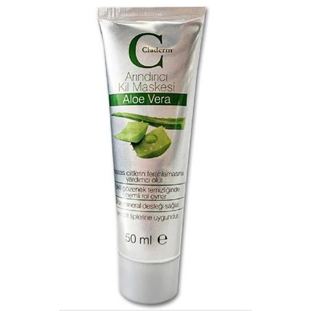 Claderm قناع الوجه بالطين والألوفيرا – 50 مل