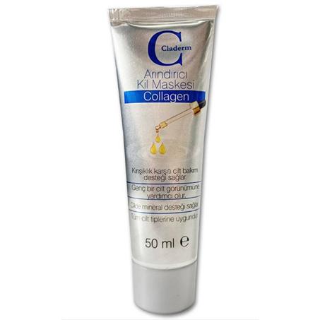 Claderm قناع الطين المنقّي بالكولاجين – 50 مل