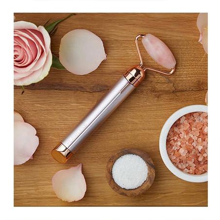 Jade Roller Quartz 2 en 1, Style rouleau pour le visage