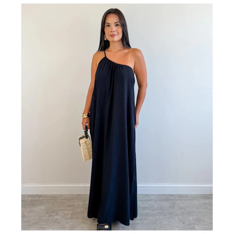 Robe Longue Asymétrique Élégance