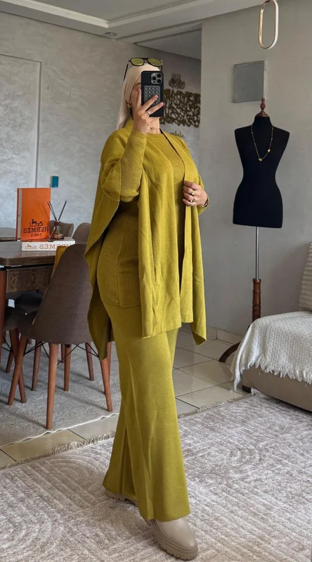 enssemble Bodi + Cape + Pa‌ntalon