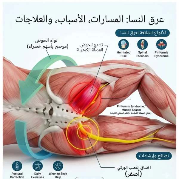 عبوة من 10 لاصقة لعلاج عرق النسا
