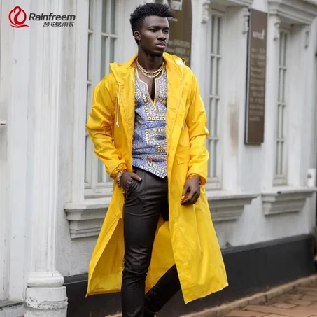 Manteau de pluie imperméable à capuche pour homme et femme, imperméable