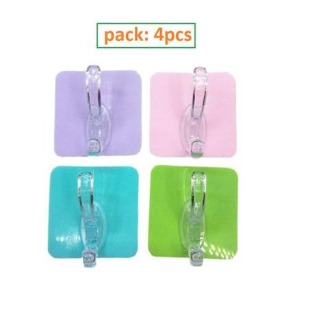 4 Crochets de suspension muraux fort adhésif pour cuisine