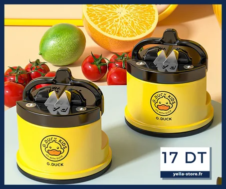 Mini aiguiseur de couteau avec ventouse pour tous les types de lames