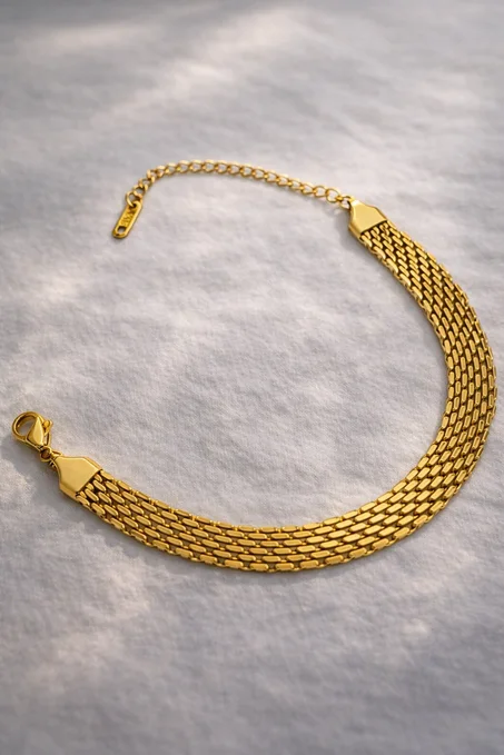 Bracelet maille paillasson