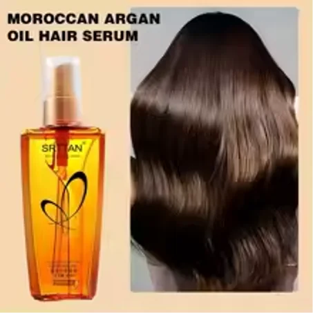 free delivery Moroccan Argan Oil Hair Serum Lightweight Hair Oil Mist For Split Ends, Frizzy Hair And Flyaways, Hair Oil Repair- Gloss Shine