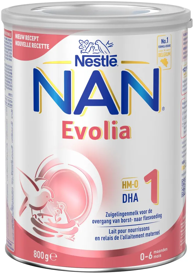 NESTLÉ NAN Evolia 1 Lait pour Nourrissons 0-6 Mois 800g