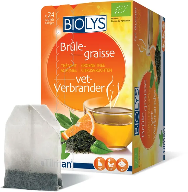 Biolys Thé Vert Agrumes 24 Sachets