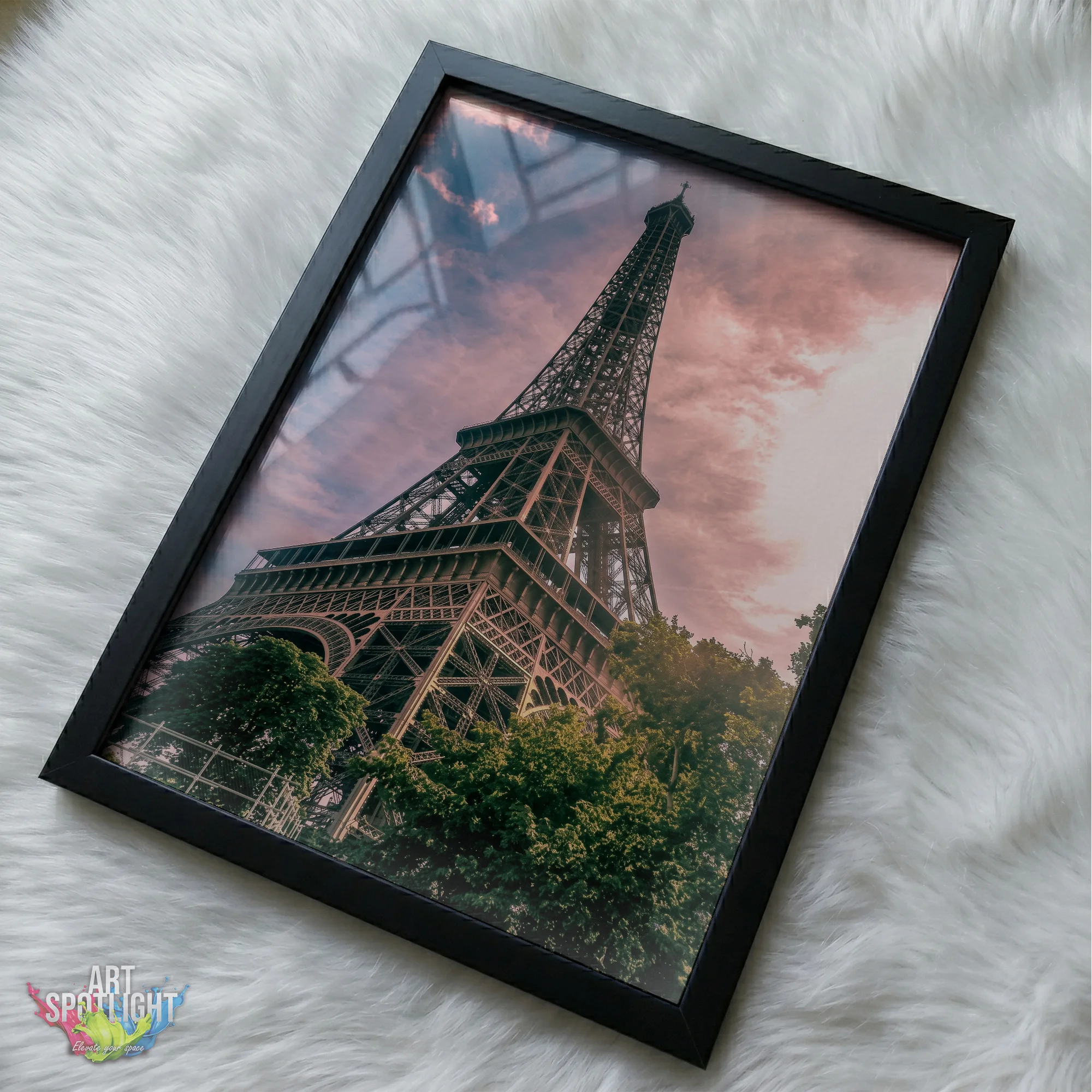 EIFFEL TOWER PINK SKY