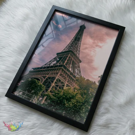 EIFFEL TOWER PINK SKY