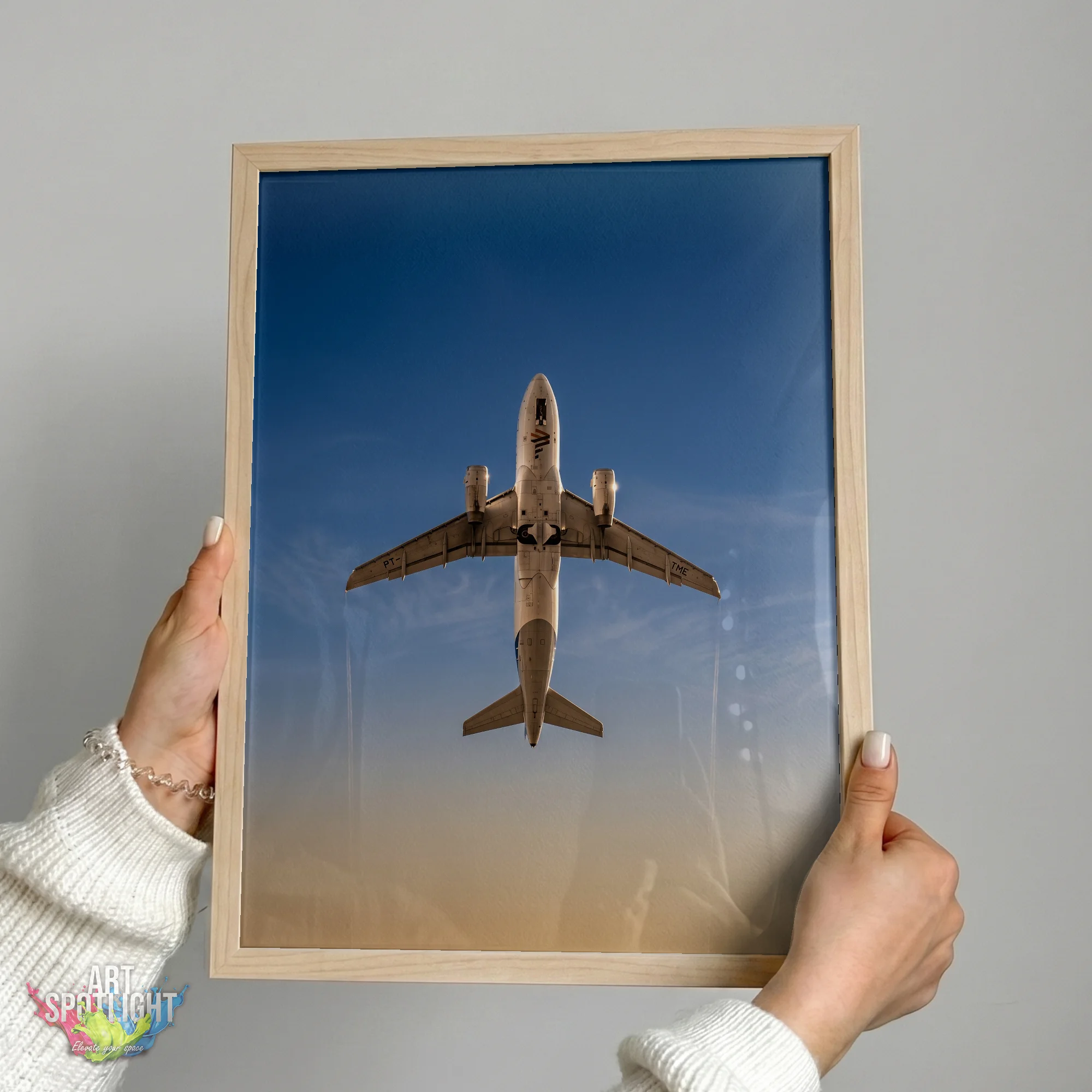 AIRLINER AT GOLDEN HOUR