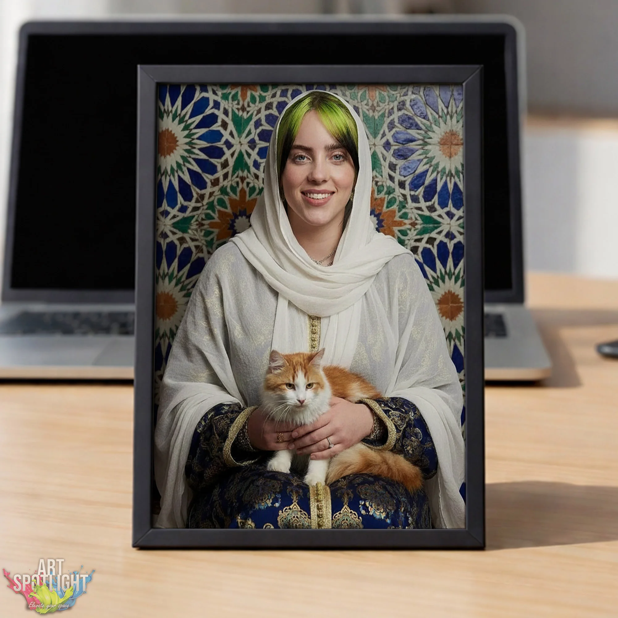 BILLIE EILISH en tenue marocaine