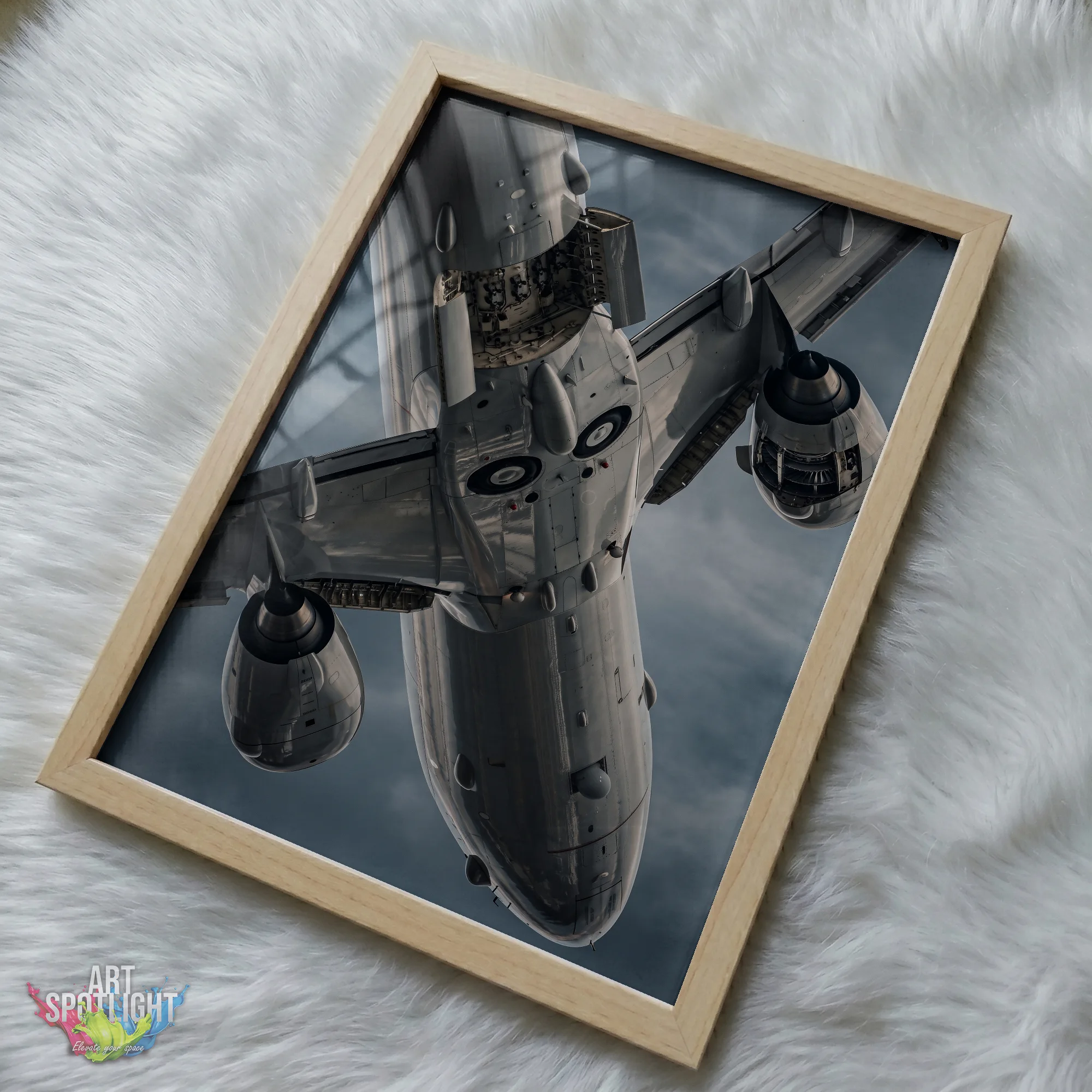 AIRLINER LANDING GEAR CLOSE-UP