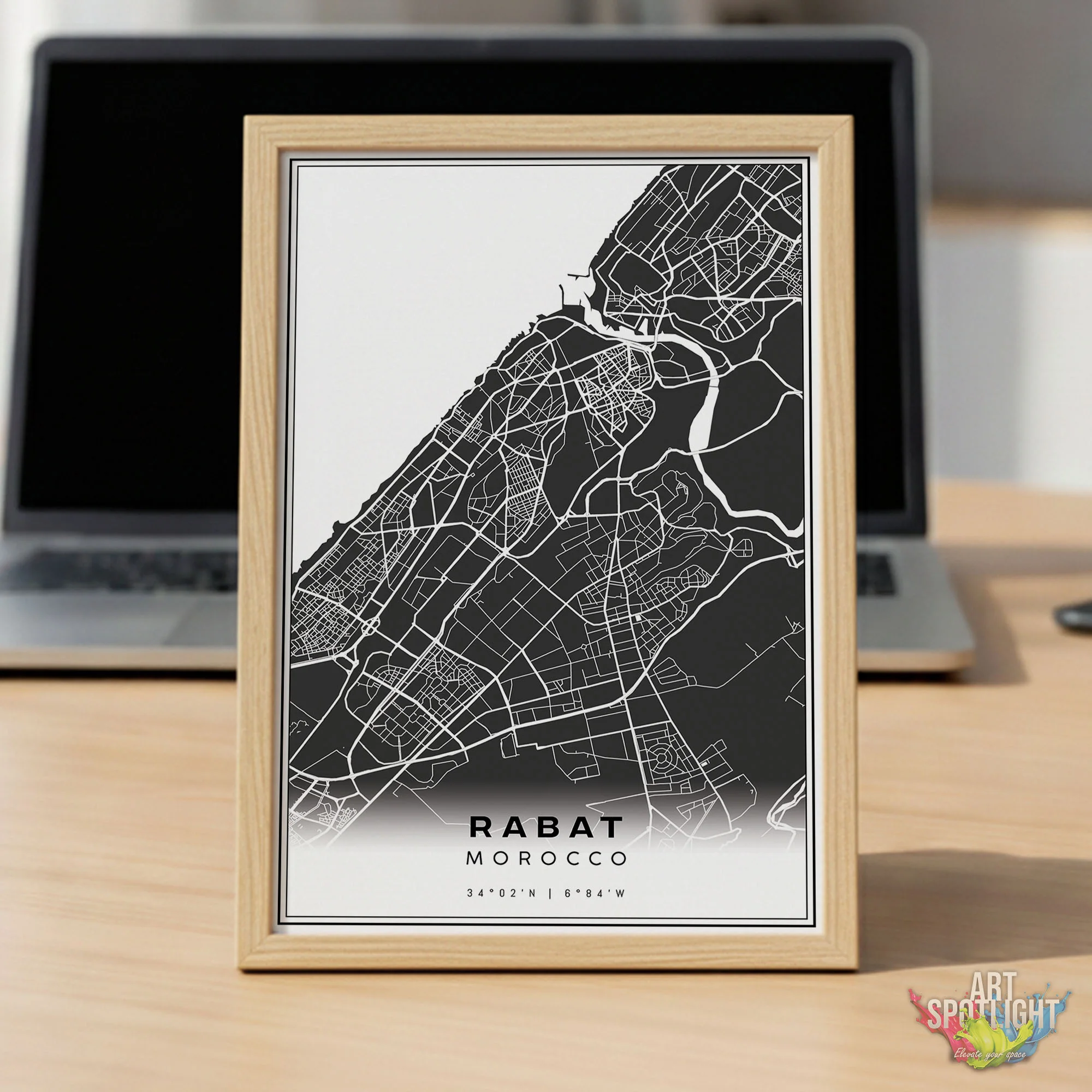 Minimalist Map RABAT