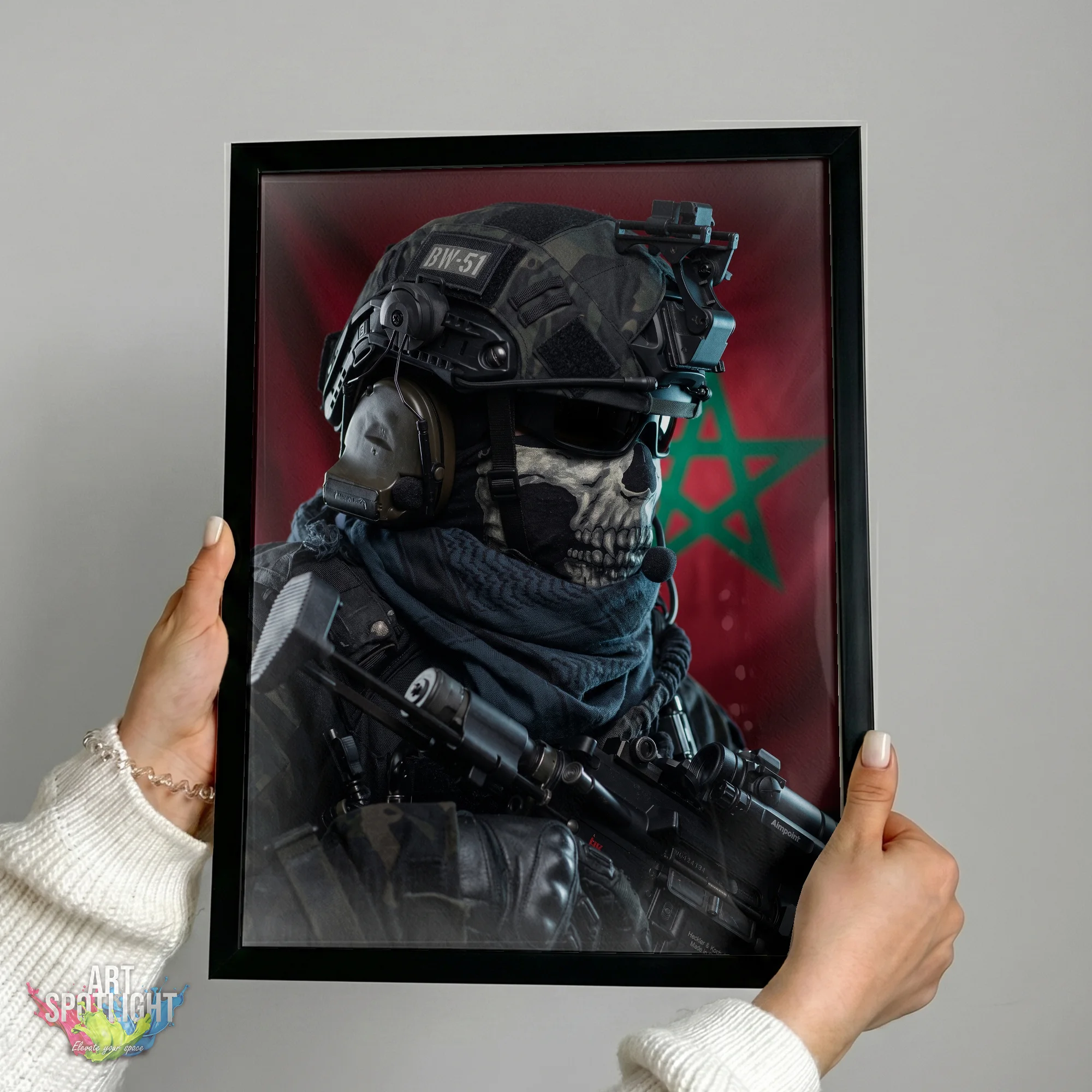 MOROCCAN SKULL MASK SOLDIER