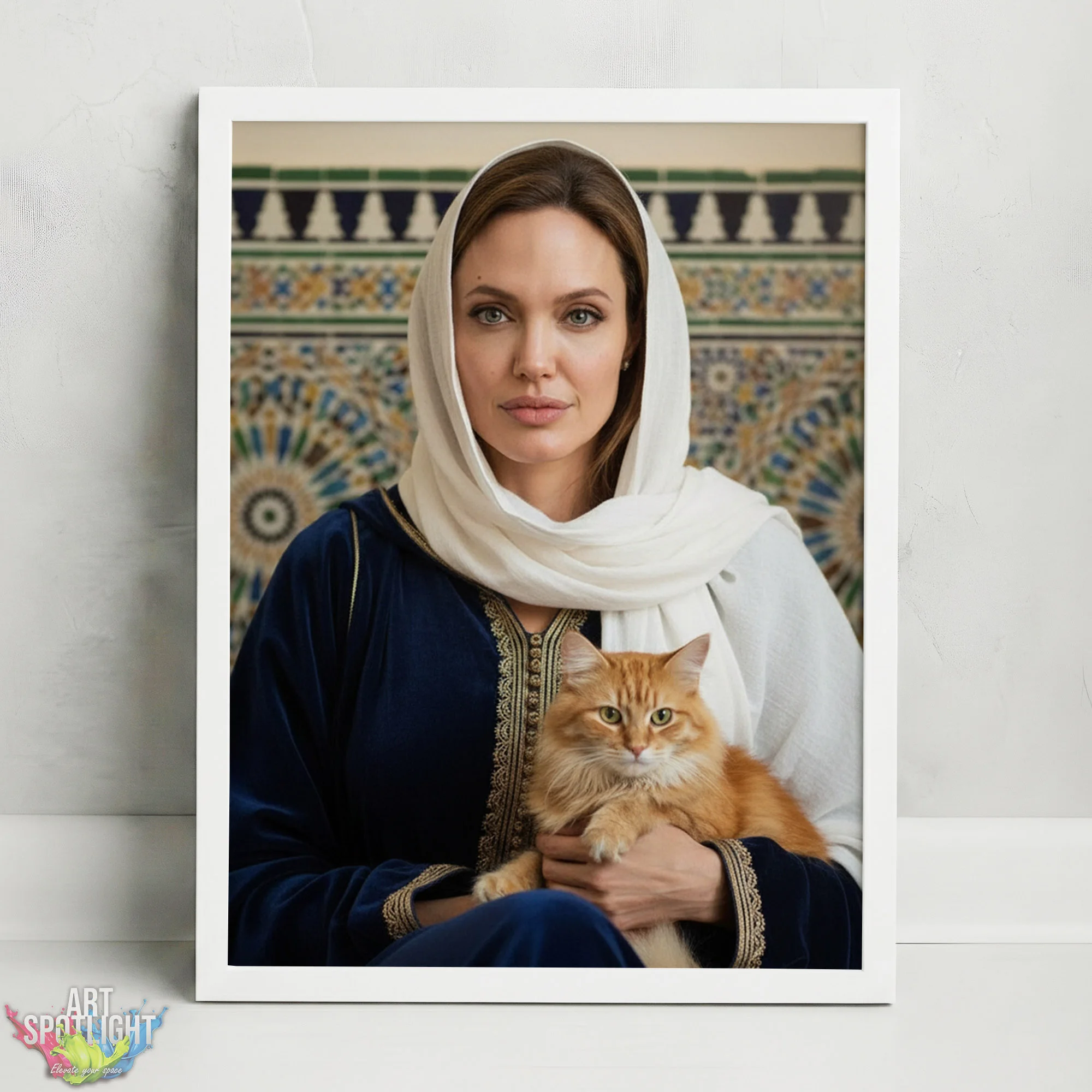 ANGELINA JOLIE en tenue marocaine