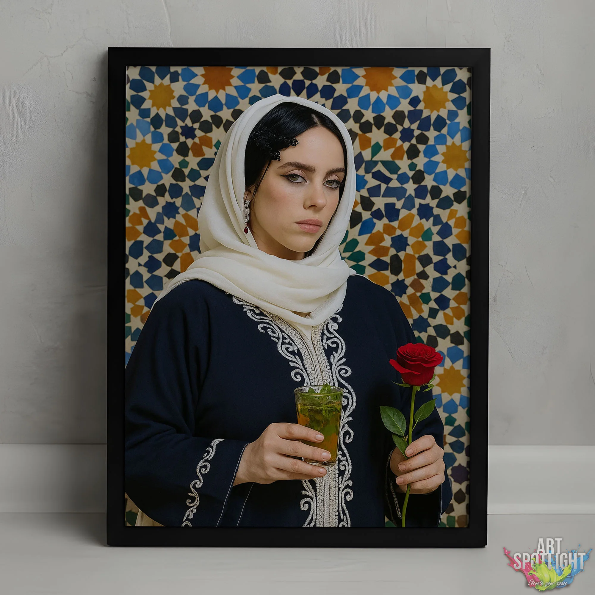 BILLIE EILISH en tenue marocaine