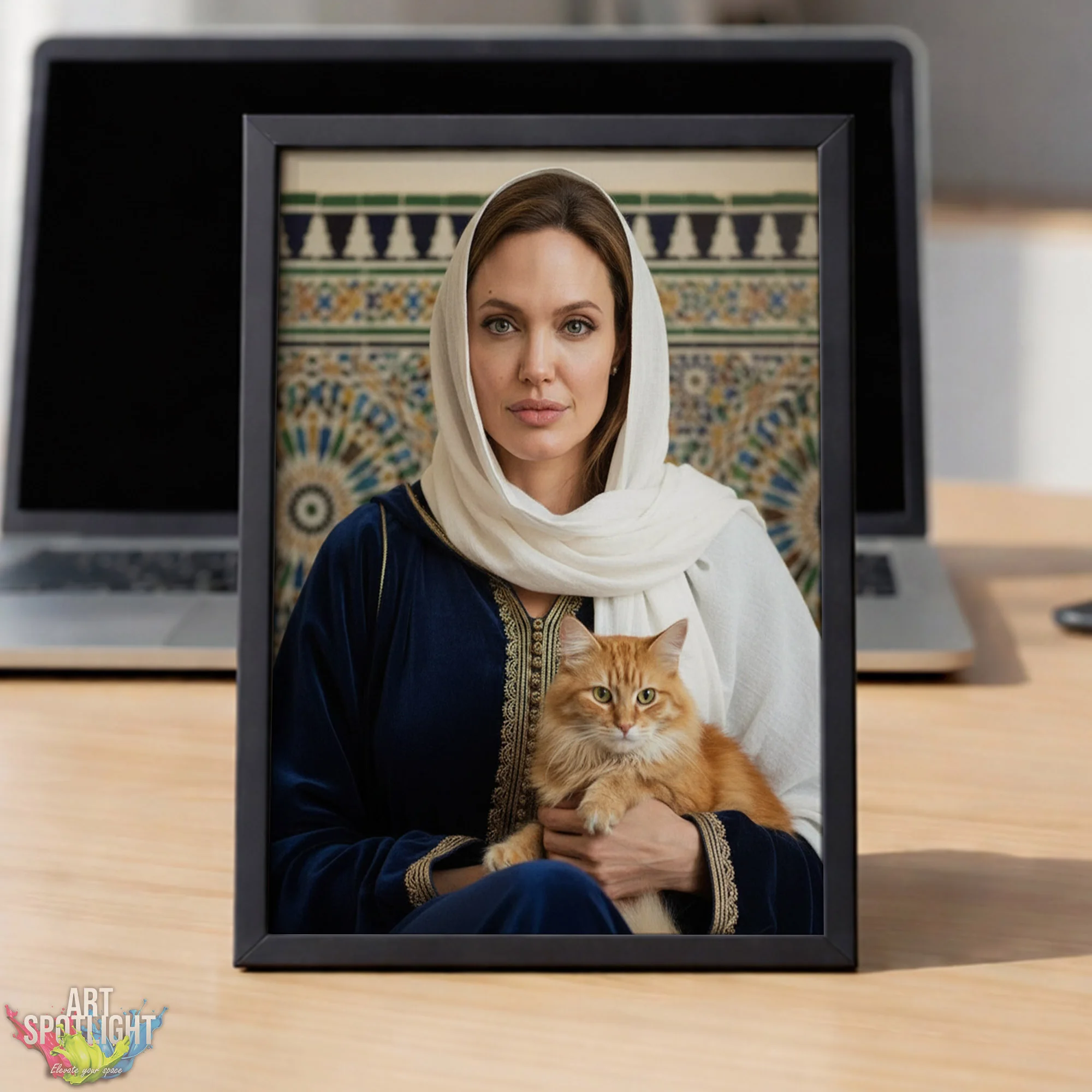 ANGELINA JOLIE en tenue marocaine